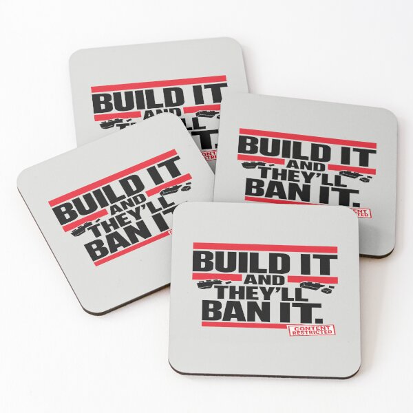 Item preview, Build It and They’ll Ban It Digital Censorship Graphic designed and sold by POD DYNASTY | Original Print On Demand T-Shirt Graphics.