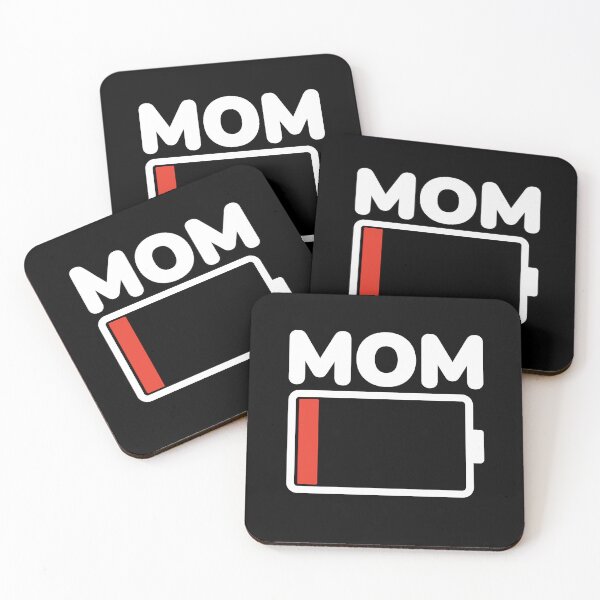 Item preview, Low Battery Mom Funny Parenting Humor designed and sold by Shape Snip Studio.