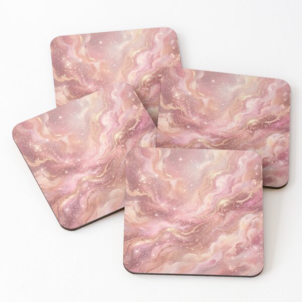 Item preview, Dreamy Rose Gold Celestial Nebula Art Print - Pink Galaxy Space Wall Decor - Cosmic Aesthetic Gift designed and sold by Camwal.