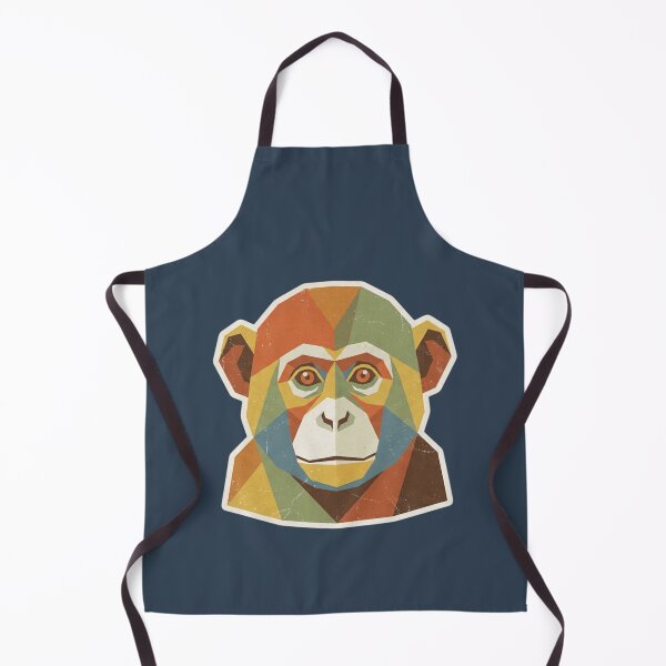 Item preview, Geometric Gorilla Portrait – Symmetrical Ape Painting for Wildlife Lovers' Interiors designed and sold by bsbd-action.