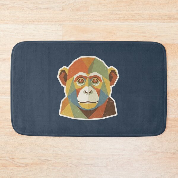 Item preview, Geometric Gorilla Portrait – Symmetrical Ape Painting for Wildlife Lovers' Interiors designed and sold by bsbd-action.
