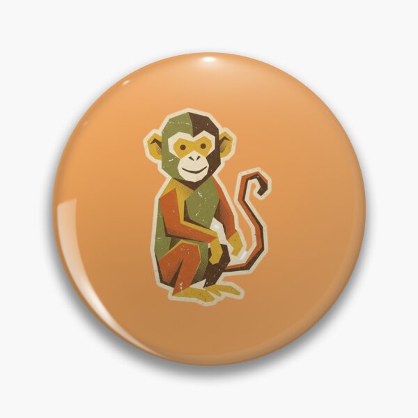 Item preview, Retro Halftone Monkey – Vintage Comic Style Sticker for Teens and Kids designed and sold by bsbd-action.