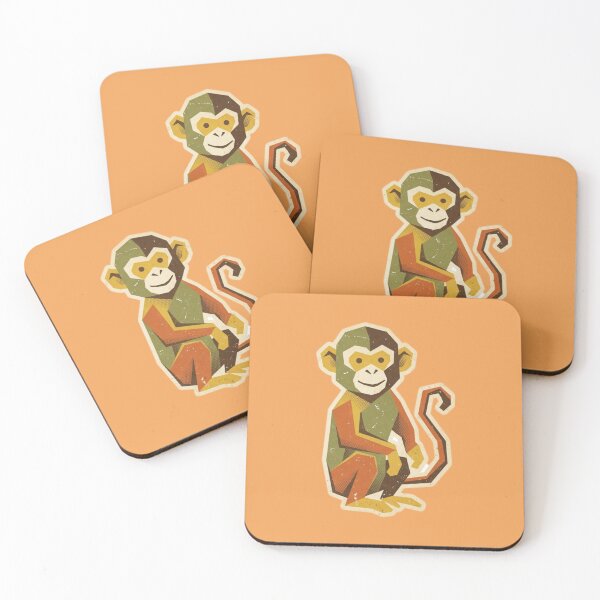 Item preview, Retro Halftone Monkey – Vintage Comic Style Sticker for Teens and Kids designed and sold by bsbd-action.