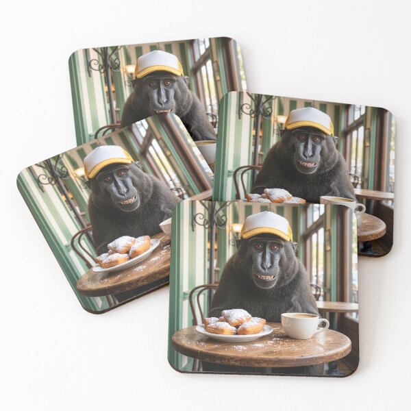 Item preview, Crested Black Macaque in the French Quarter designed and sold by Tridentulus.