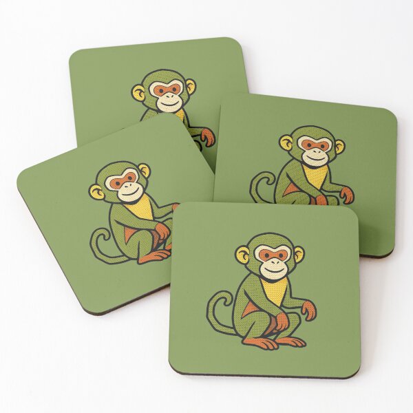 Item preview, Colorful Pop Art Style Monkey – Funny Animal Sticker for Nature Lovers designed and sold by bsbd-action.