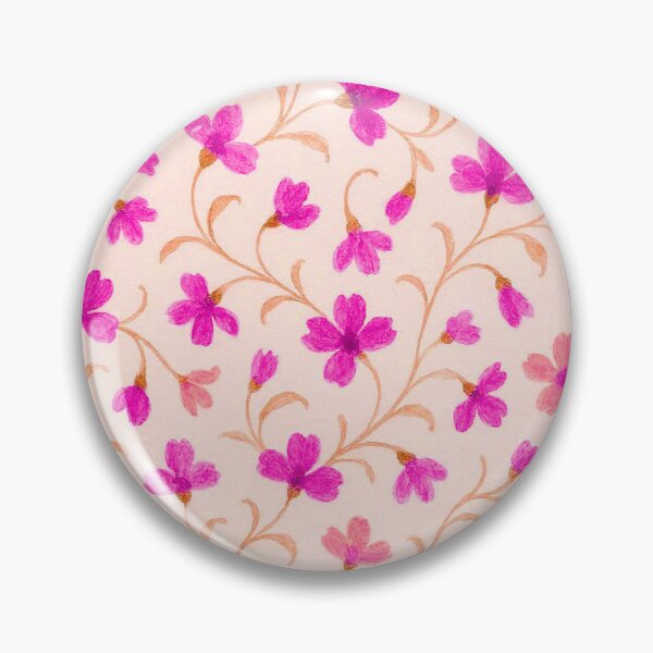 Item preview, Vintage Floral Pattern – 4 Colors: Pink, Lilac, Red, Purple, Blue Forget-Me-Not designed and sold by Good Vibes .