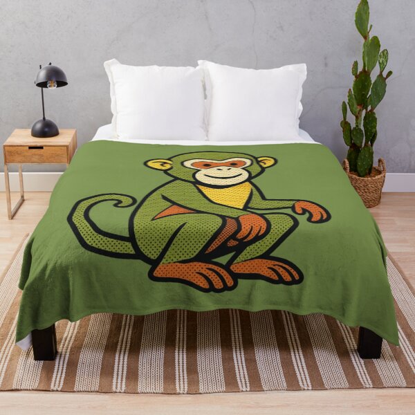 Item preview, Colorful Pop Art Style Monkey – Funny Animal Sticker for Nature Lovers designed and sold by bsbd-action.