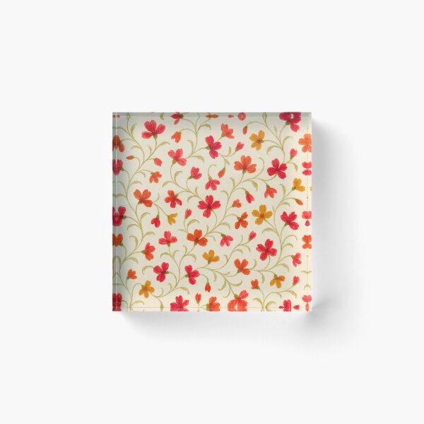 Item preview, Vintage Floral Pattern – 4 Colors: Pink, Lilac, Red, Purple, Blue Forget-Me-Not designed and sold by Good Vibes .