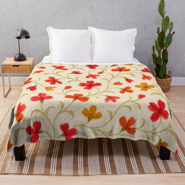 Item preview, Vintage Floral Pattern – 4 Colors: Pink, Lilac, Red, Purple, Blue Forget-Me-Not designed and sold by Good Vibes .