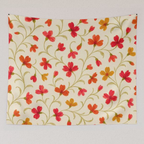 Item preview, Vintage Floral Pattern – 4 Colors: Pink, Lilac, Red, Purple, Blue Forget-Me-Not designed and sold by Good Vibes .