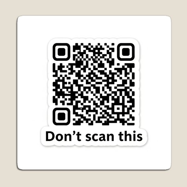 Item preview, Don’t Scan This QR Code Funny Sticker designed and sold by Stickroller.