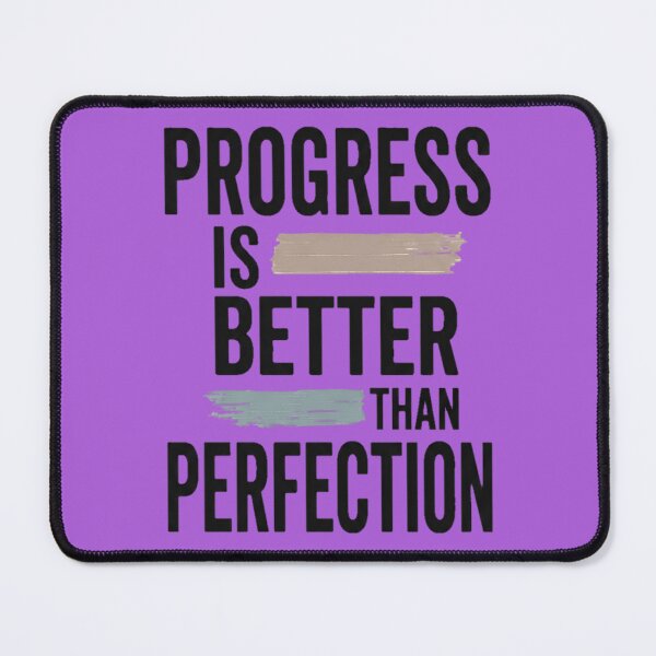 Item preview, Progress Over Perfection | Minimalist Motivational Quote designed and sold by Denskie.