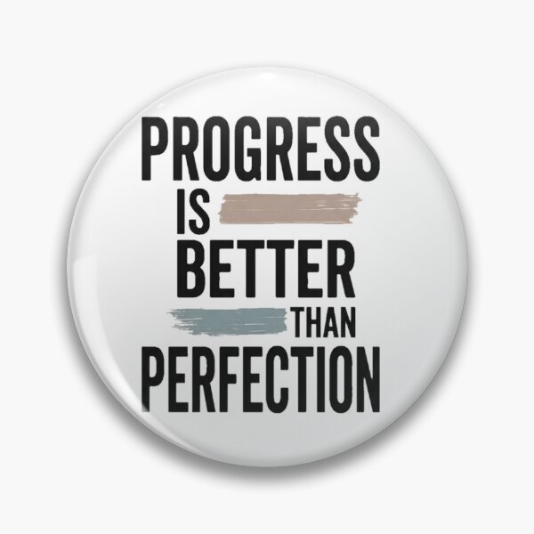 Item preview, Progress Over Perfection | Minimalist Motivational Quote designed and sold by Denskie.