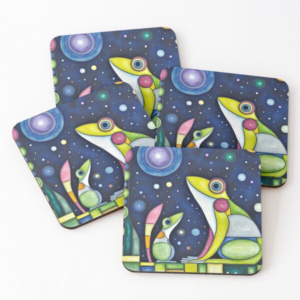 Item preview, Celestial Geometric Frog Duo designed and sold by CAutumnTrapp.