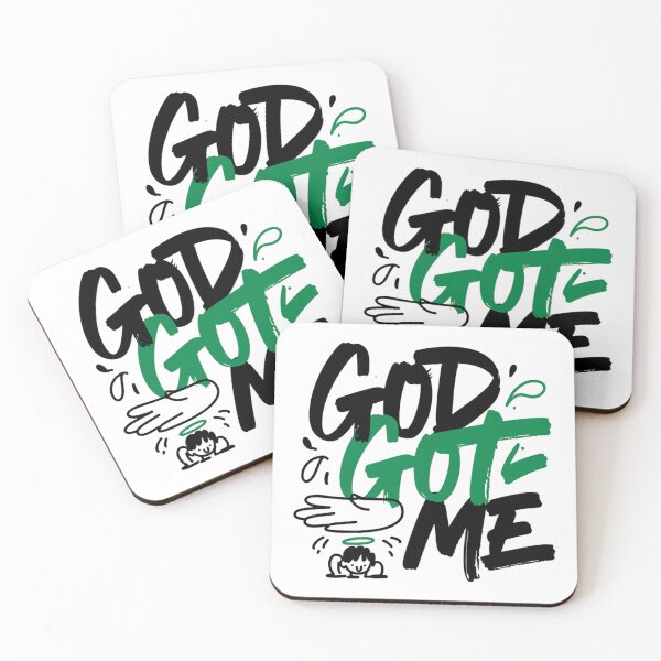 Item preview, God Got Me Inspirational Christian Typography designed and sold by IslandTyped.