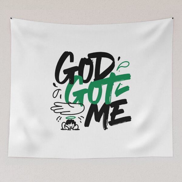 Item preview, God Got Me Inspirational Christian Typography designed and sold by IslandTyped.