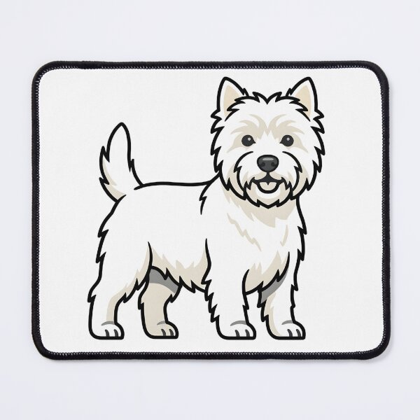 Item preview, Minimalist Westie Dog Illustration designed and sold by DigitalGremlin.