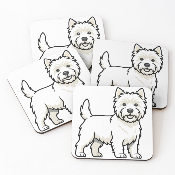 Item preview, Minimalist Westie Dog Illustration designed and sold by DigitalGremlin.
