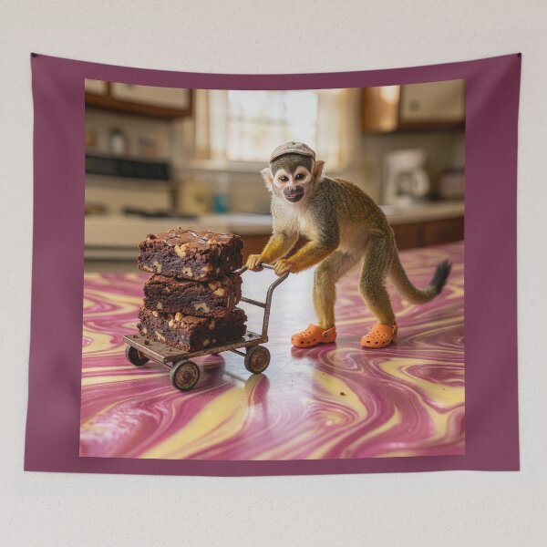 Item preview, Spider Monkey Makes off with the Brownies designed and sold by Tridentulus.