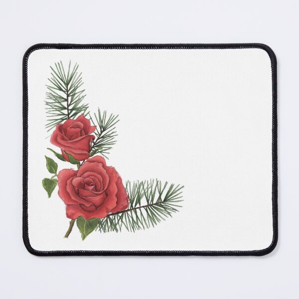 Item preview, Red rose watercolor flowers designed and sold by NaughtyFlorals.