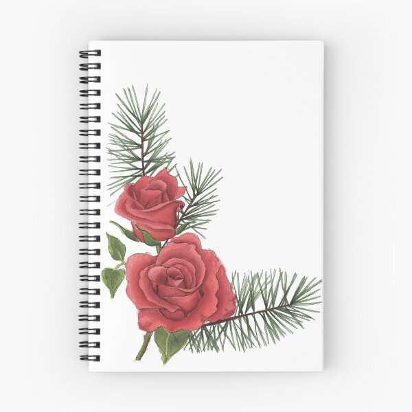 Item preview, Red rose watercolor flowers designed and sold by NaughtyFlorals.
