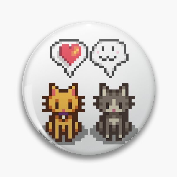 Item preview, Stardew Valley stickers, cat pets designed and sold by ThinaArte.