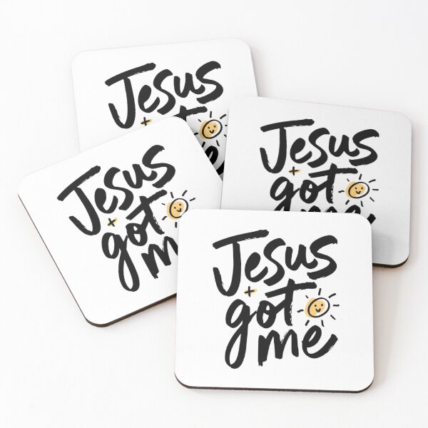 Item preview, Jesus Got Me Cute Christian Typography designed and sold by IslandTyped.