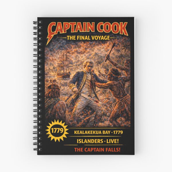 Item preview, Captain Cook 1779 Shirt, Kealakekua Bay Hawaii, Final Voyage, Age of Exploration, History Concert Series, Exploration History Tee designed and sold by RollFuzzy.