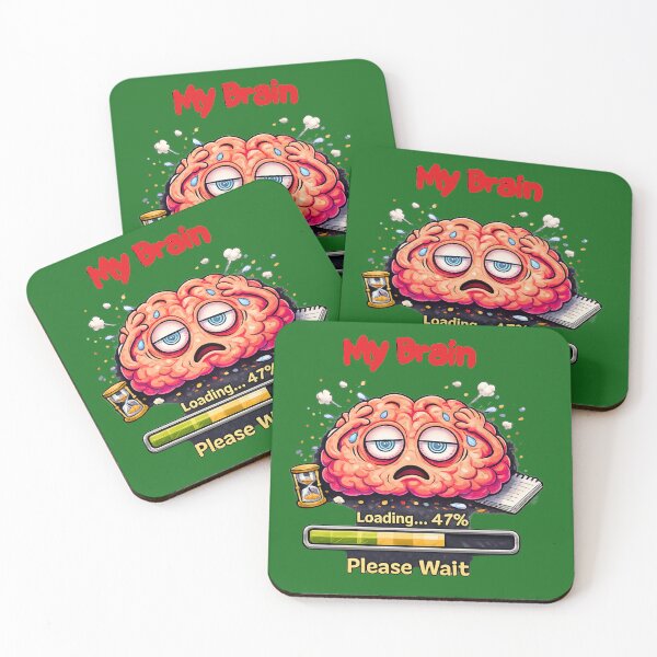 Item preview, My Brain Loading… Please Wait – Funny Slow Brain Meme designed and sold by MariMarArt.