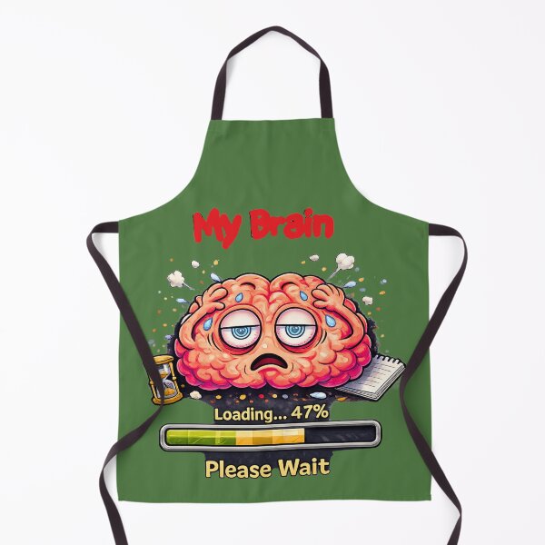 Item preview, My Brain Loading… Please Wait – Funny Slow Brain Meme designed and sold by MariMarArt.