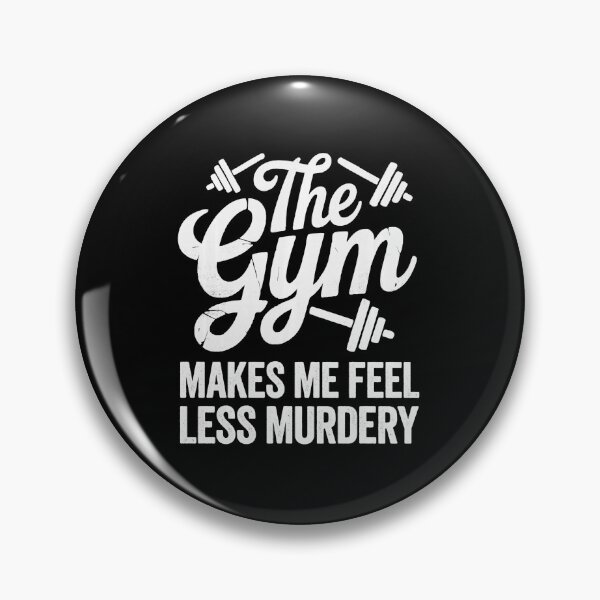 Item preview, The Gym Makes Me Feel Less Murdery Funny Workout designed and sold by eliramaison.