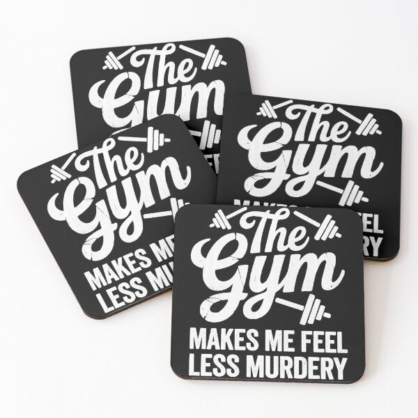 Item preview, The Gym Makes Me Feel Less Murdery Funny Workout designed and sold by eliramaison.