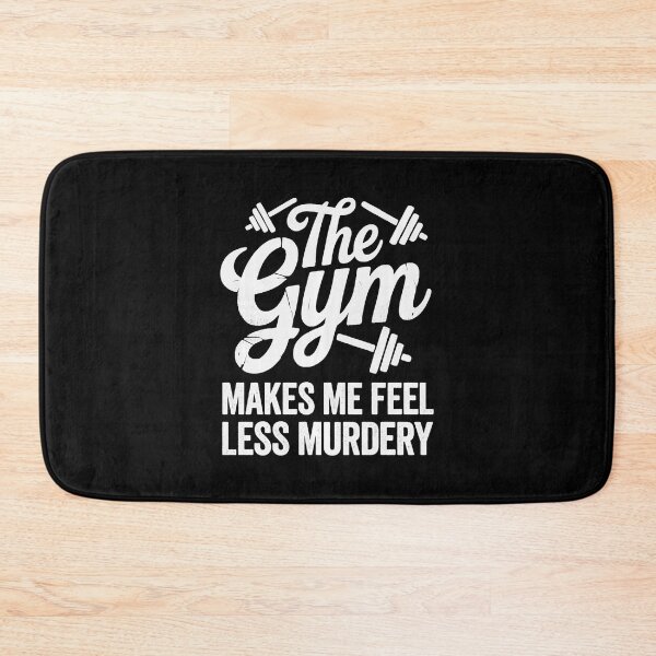 Item preview, The Gym Makes Me Feel Less Murdery Funny Workout designed and sold by eliramaison.