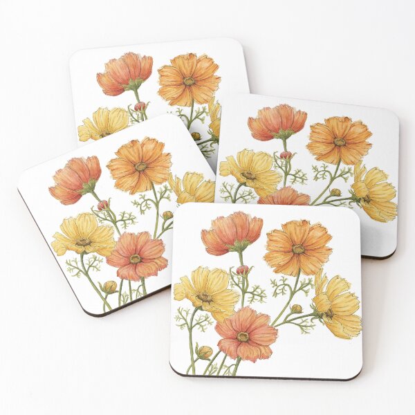 Item preview, Yellow Cosmo Flowers designed and sold by NaughtyFlorals.