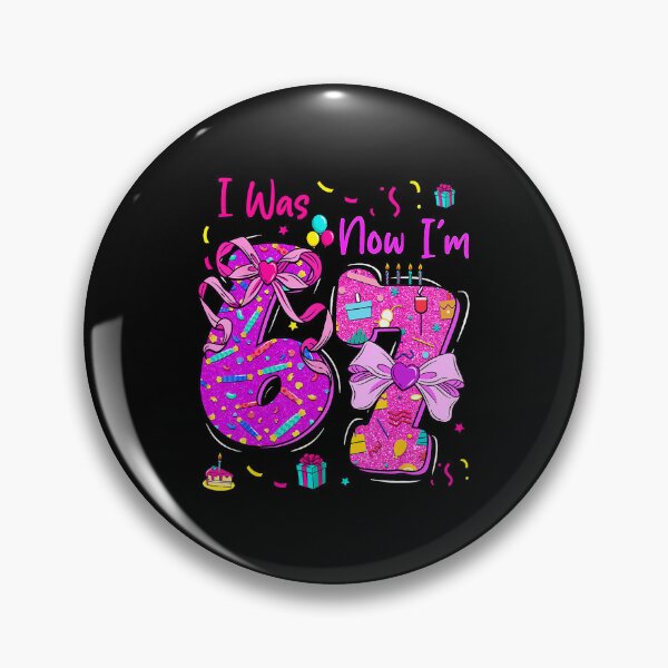 Item preview, I Was 6 Now I’m 7 Birthday Girl Coquette Bow designed and sold by gladysenglish.