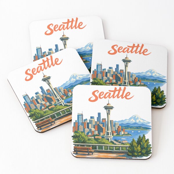 Item preview, Seattle Washington Skyline designed and sold by Fastokart.