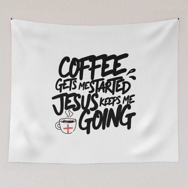 Item preview, Coffee and Jesus Hand Drawn Lettering designed and sold by IslandTyped.