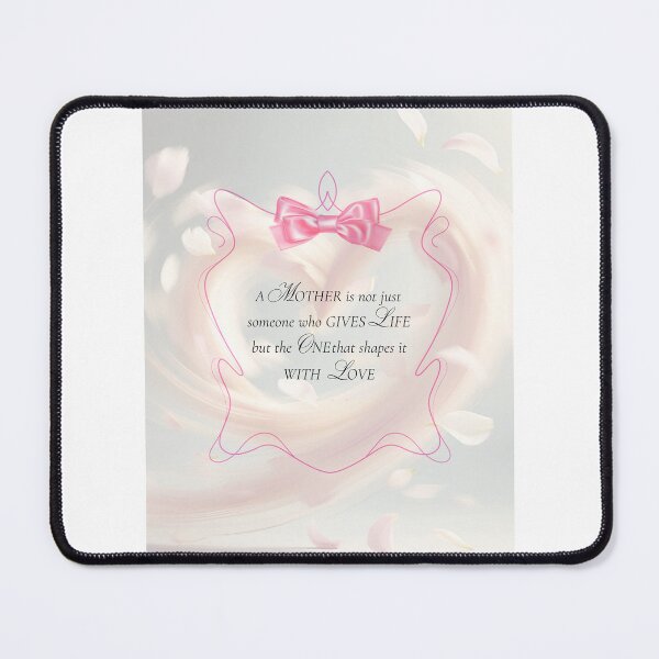 Item preview, Inspirational Mother Quote Soft Pink Ribbon Art designed and sold by Shinebright89.