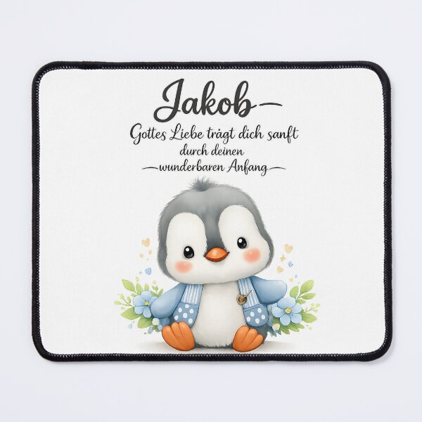 Item preview, Personalized penguin children's room poster with the name Jakob designed and sold by LoveNurseries.