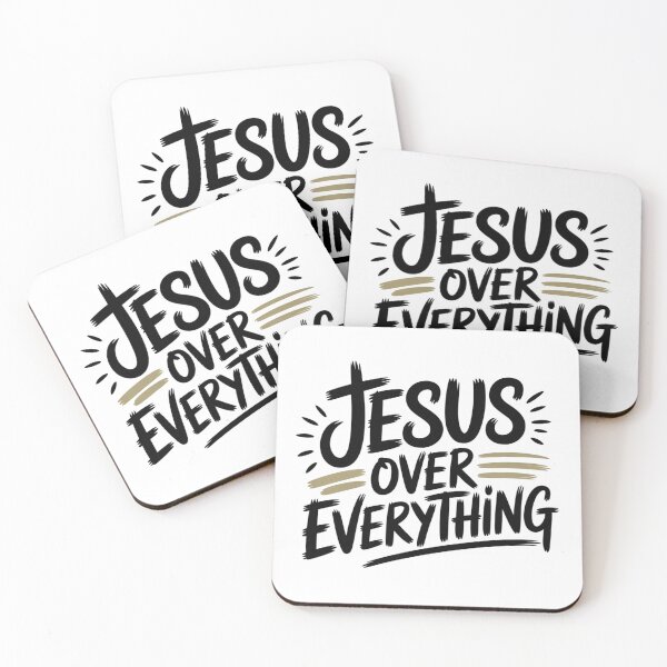 Item preview, Jesus Over Everything Hand Lettered Faith Art designed and sold by IslandTyped.