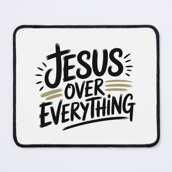 Item preview, Jesus Over Everything Hand Lettered Faith Art designed and sold by IslandTyped.