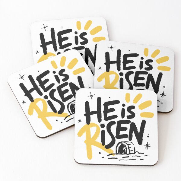 Item preview, He Is Risen Modern Christian Lettering designed and sold by IslandTyped.