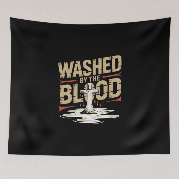 Item preview, Washed By The Blood - Faith Based Graphic Tee designed and sold by ForgedByFaith.