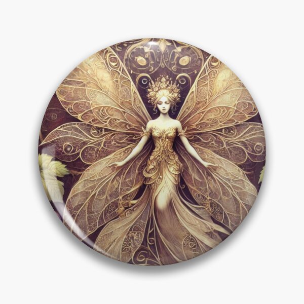 Item preview, Golden Vineyard Fairy Art Nouveau designed and sold by Dream Bloom Gallery.