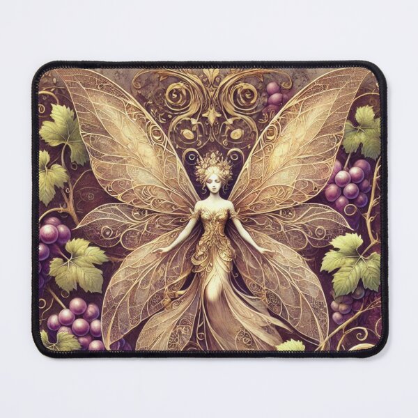 Item preview, Golden Vineyard Fairy Art Nouveau designed and sold by Dream Bloom Gallery.