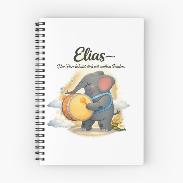 Item preview, Personalized elephant children's room poster with the name Elias designed and sold by LoveNurseries.