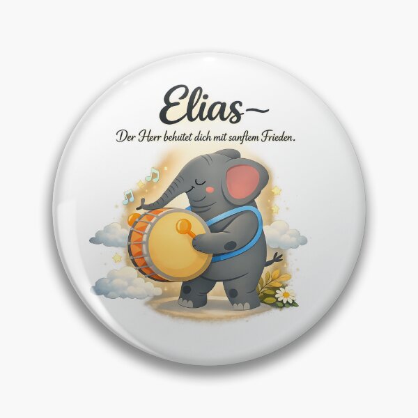 Item preview, Personalized elephant children's room poster with the name Elias designed and sold by LoveNurseries.