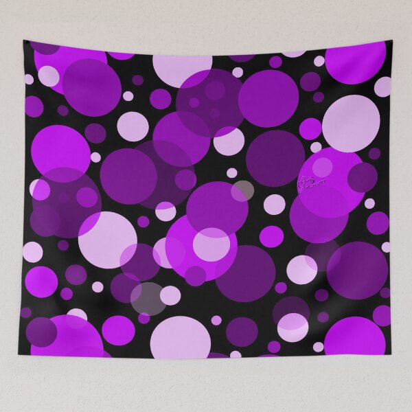 Item preview, Polka Dots Purple Vibe designed and sold by Fluid Artzworx.