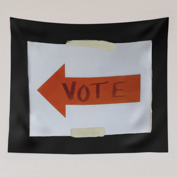 Item preview, Handwritten Vote Arrow Sign – Grassroots Election Protest Design designed and sold by aadventures.