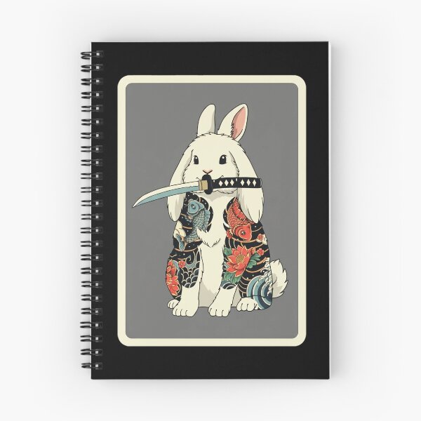 Item preview, Samurai Bunny Japanese Tattoo Style Cute Warrior designed and sold by JordynLadukeg65.